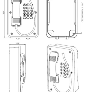 JR103-FK Telefono Industrial Vozell - Image 2