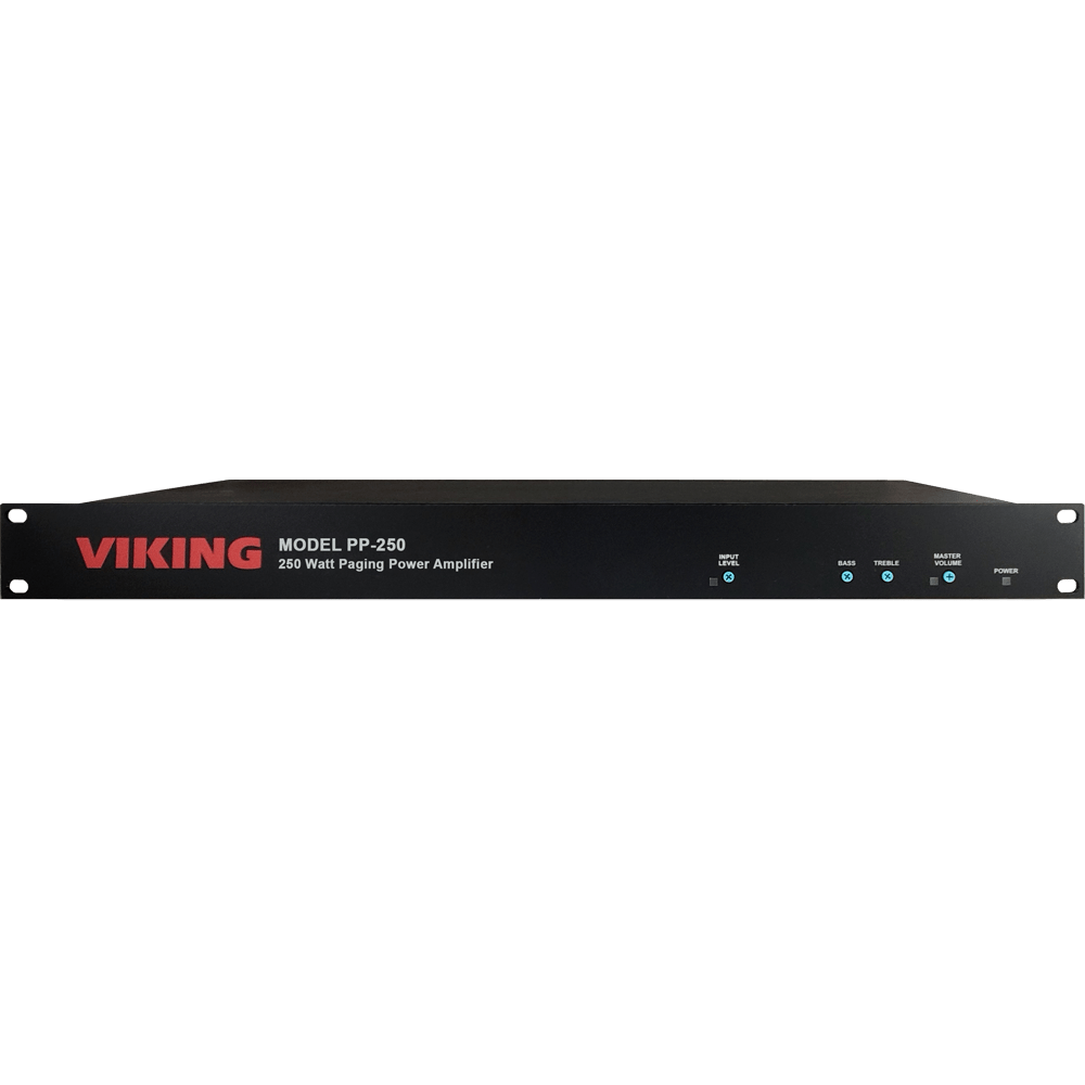 Amplificador de potencia de 250 WATT y 70 V para llamadas de emergencia